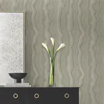 York Designer Series Mineral Shimmer Taupe & Pearl Wallpaper - SKU DF3325