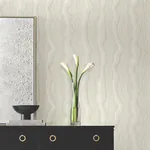 York Designer Series Mineral Shimmer White & Pearl Wallpaper - SKU DF3322