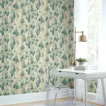 York Designer Series Mirage Off White & Dark Blue Wallpaper - SKU CZ2465