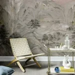 York Designer Series Misty Mountain Taupe Wall Mural | Wallpaper Twins York Designer Series Misty Mountain Taupe Wall Mural - SKU AF6597M