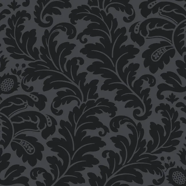 York Designer Series Modern Romance Black Wallpaper - SKU DT5044