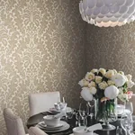 York Designer Series Modern Romance Gold Metallic Wallpaper - SKU DT5045