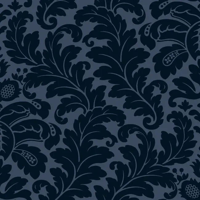 DT5042 | Modern Romance Navy Wallpaper