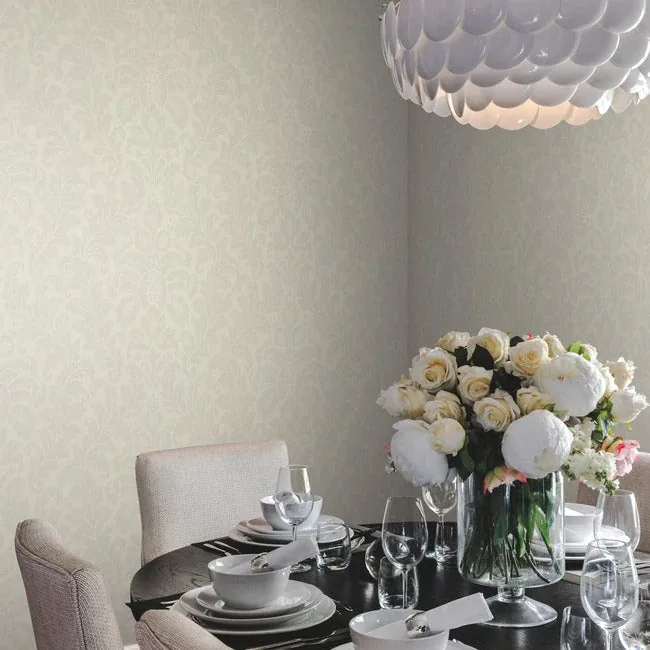 York Designer Series Modern Romance White Wallpaper - SKU DT5043