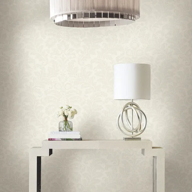 York Designer Series Modern Romance White Wallpaper - SKU DT5043