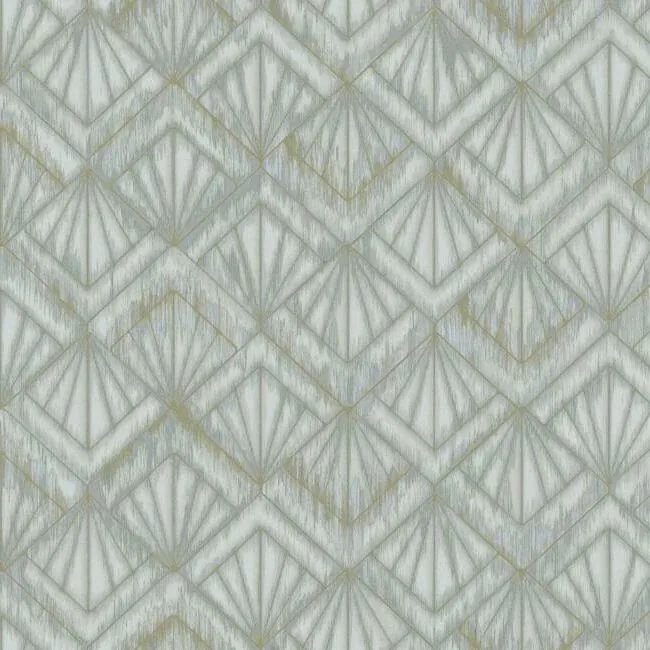 York Designer Series Modern Shell Blue & Grey Wallpaper - SKU OS4274