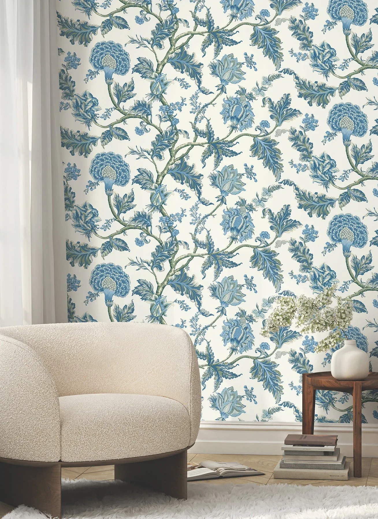 York Designer Series Monroe Blue Wallpaper - SKU MX9624W