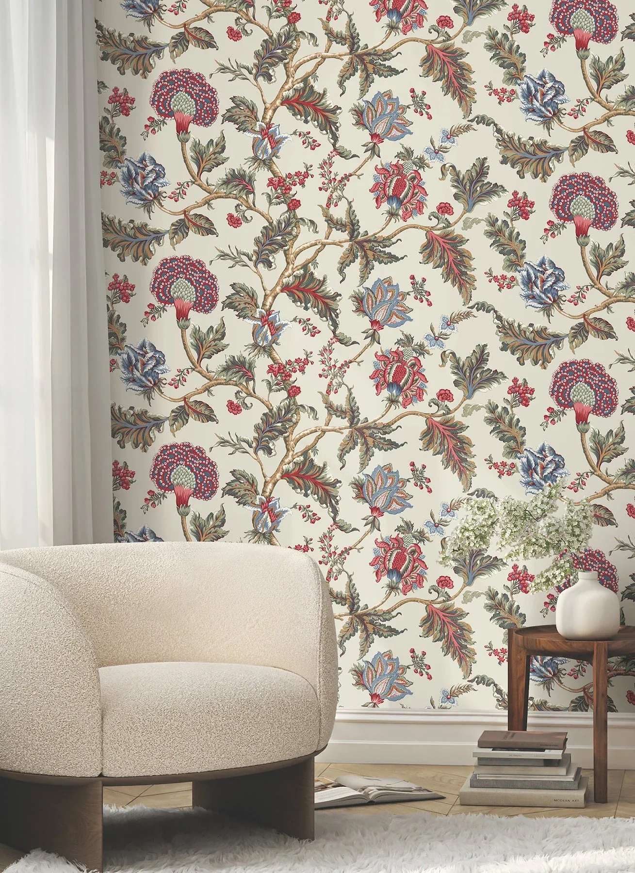 York Designer Series Monroe Cherry Wallpaper - SKU MX9623W