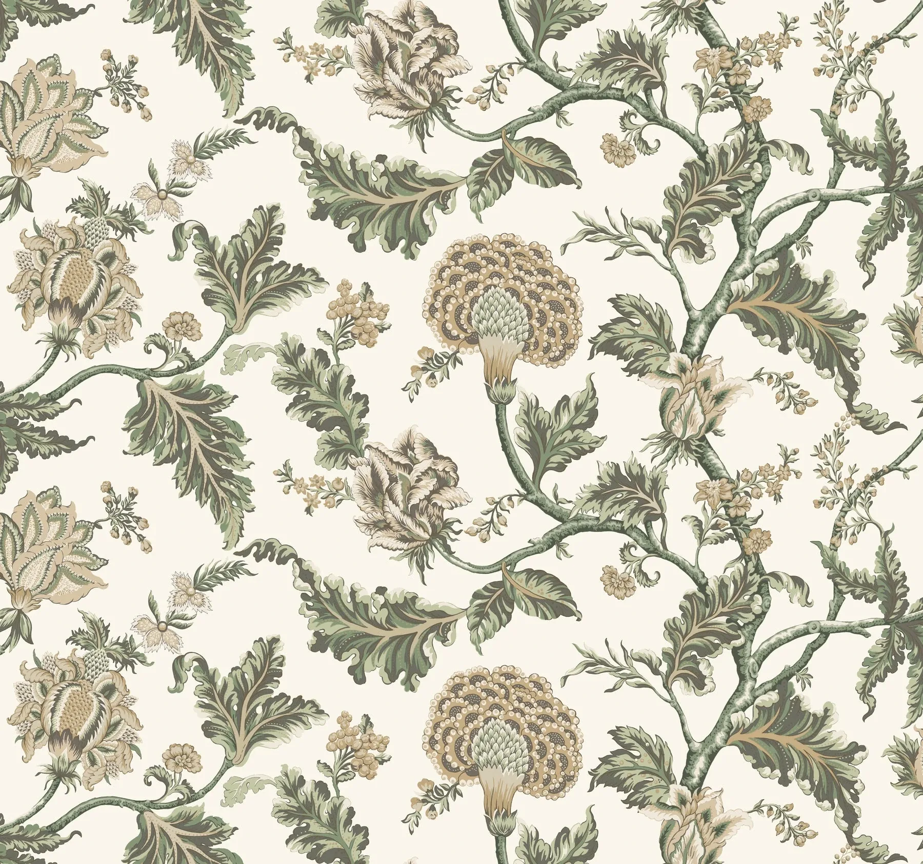 MX9626W | Monroe Green Wallpaper
