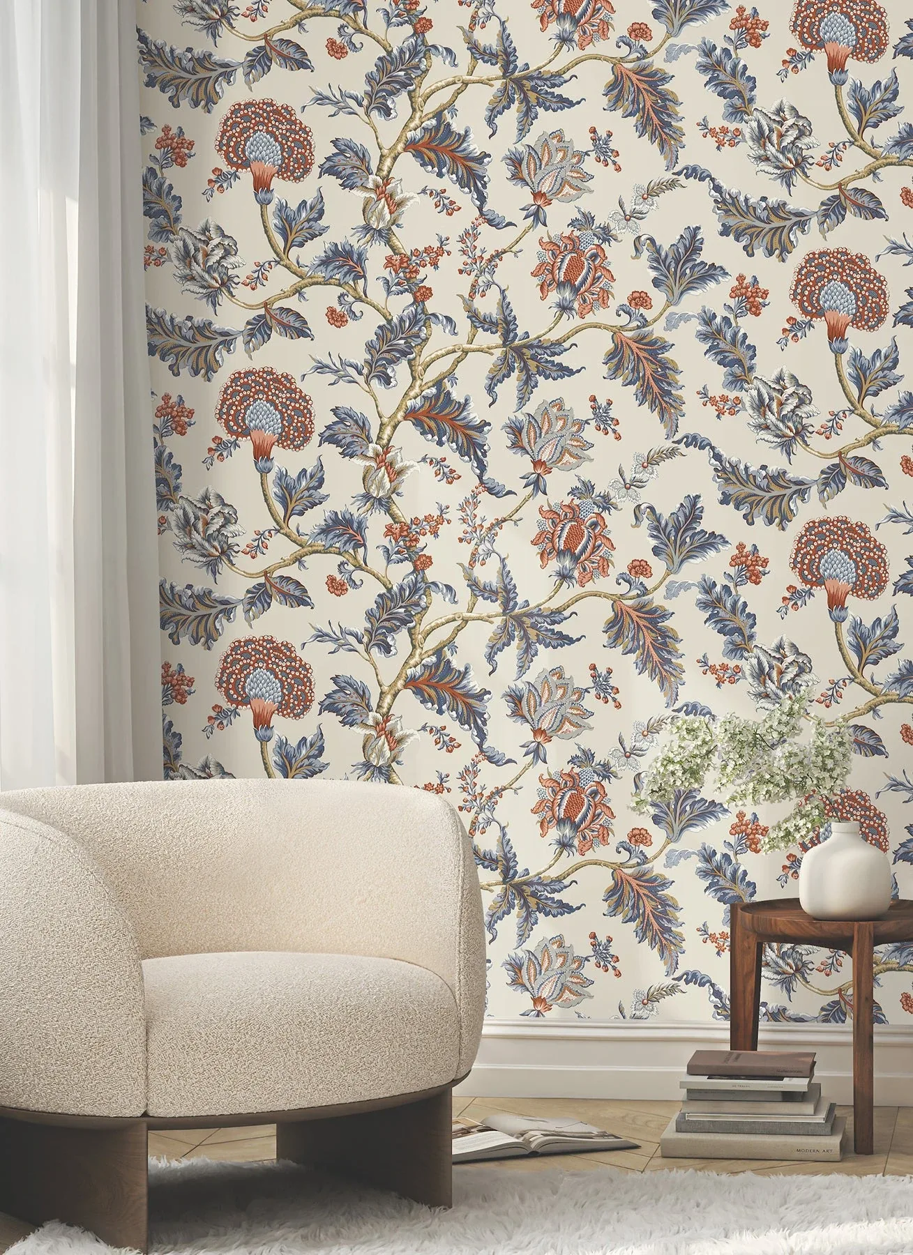 York Designer Series Monroe Navy Wallpaper - SKU MX9621W