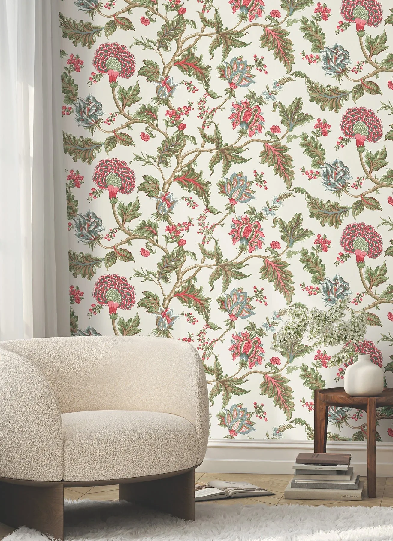 York Designer Series Monroe Rhubarb Wallpaper - SKU MX9625W
