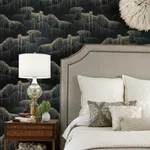 York Designer Series Moonlight Pearls Black Wallpaper - SKU OS4261