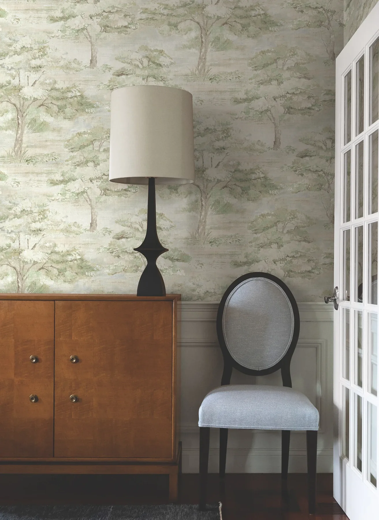 York Designer Series Moreno Green Woodland Wallpaper - SKU LL3224