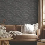 York Designer Series Morning Shell Black & Grey Wallpaper | Wallpaper Twins York Designer Series Morning Shell Black & Grey Wallpaper - SKU ZA8022