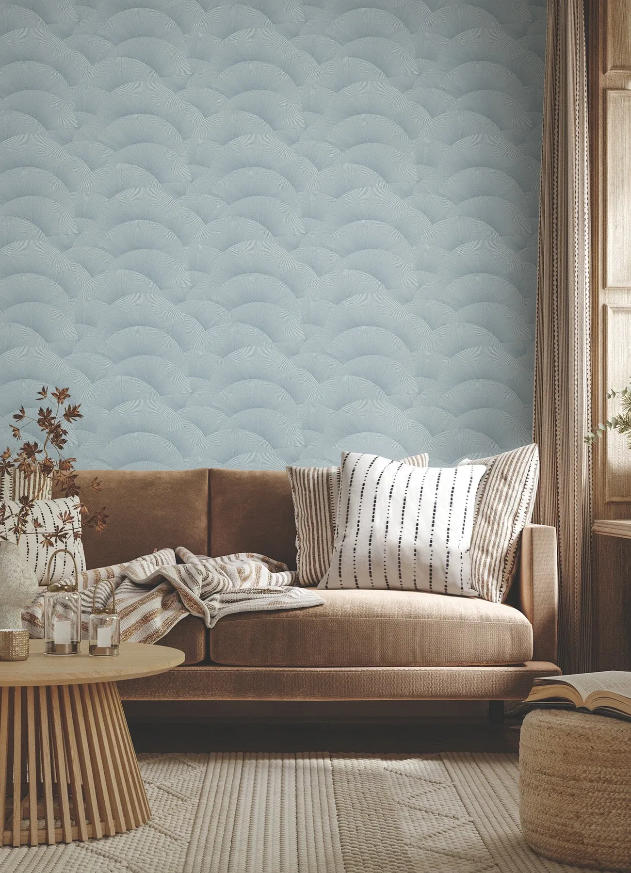 York Designer Series Morning Shell Blue Wallpaper | Wallpaper Twins York Designer Series Morning Shell Blue Wallpaper - SKU ZA8025