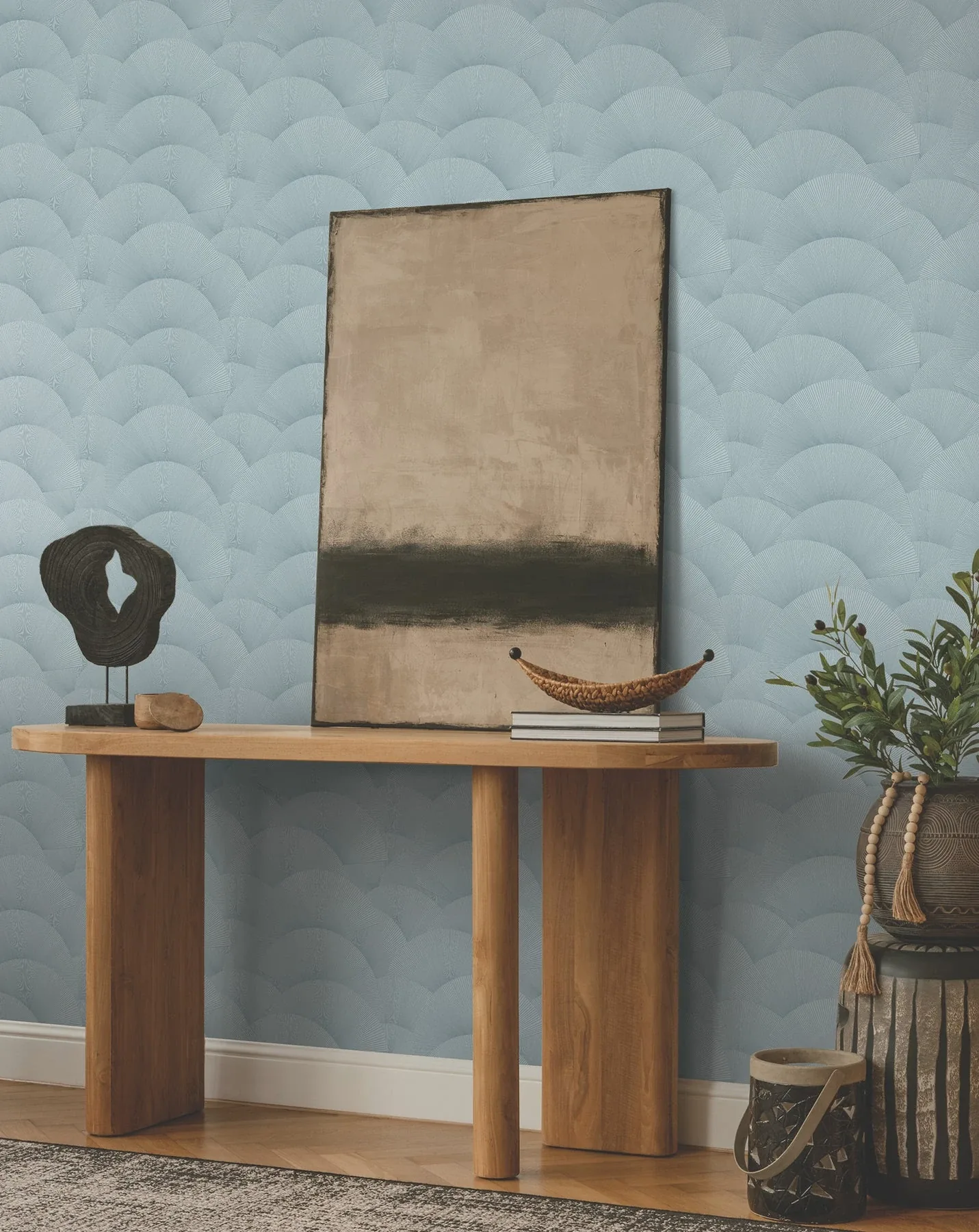 York Designer Series Morning Shell Blue Wallpaper | Wallpaper Twins York Designer Series Morning Shell Blue Wallpaper - SKU ZA8025