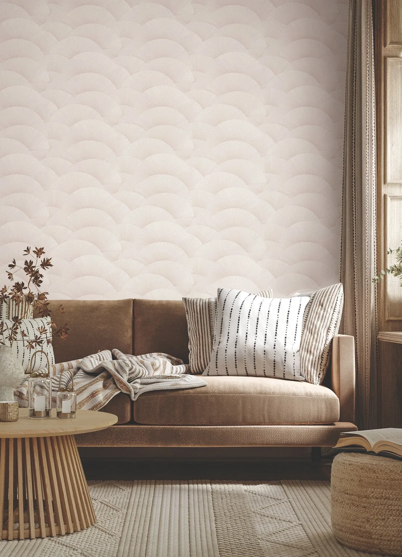 York Designer Series Morning Shell Blush Wallpaper | Wallpaper Twins York Designer Series Morning Shell Blush Wallpaper - SKU ZA8026