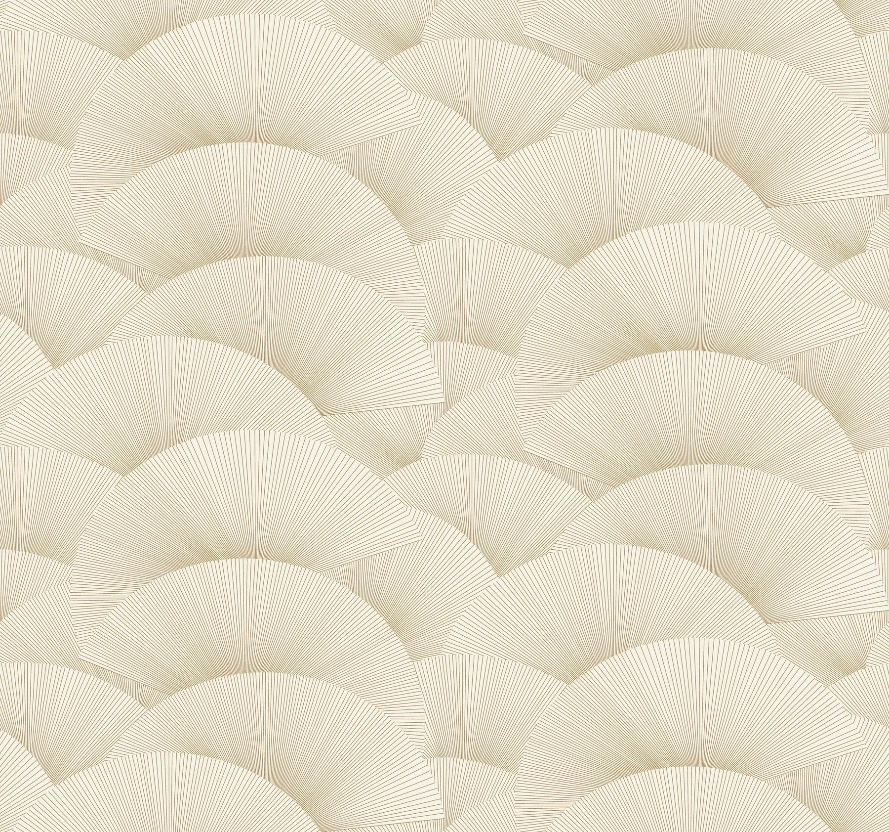 ZA8021 | Morning Shell Cream & Gold Wallpaper