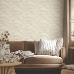 York Designer Series Morning Shell Cream & Gold Wallpaper - SKU ZA8021