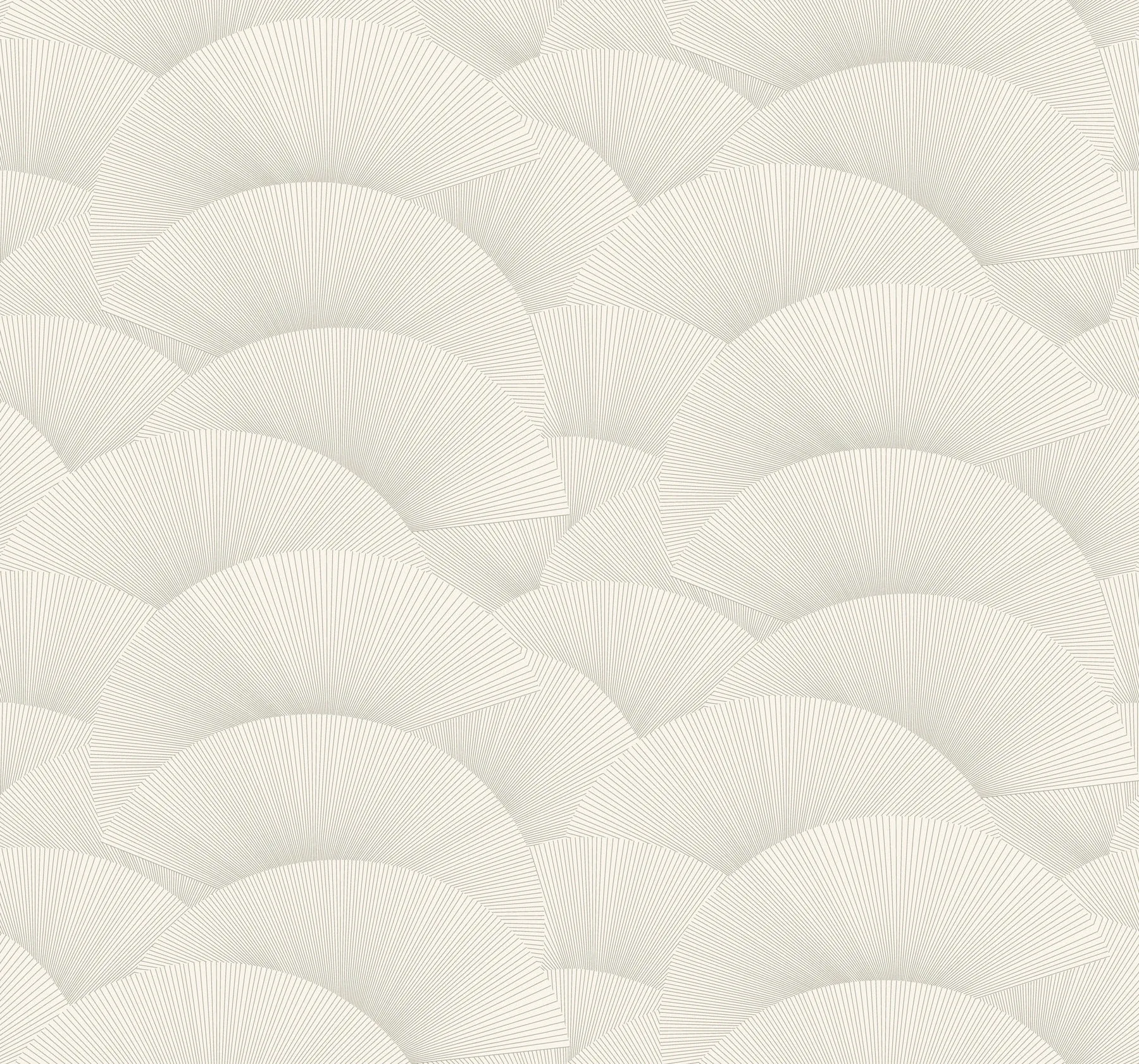 York Designer Series Morning Shell White & Silver Wallpaper - SKU ZA8023