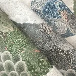 York Designer Series Mystic Forest Green & Coral Wallpaper - SKU BO6702