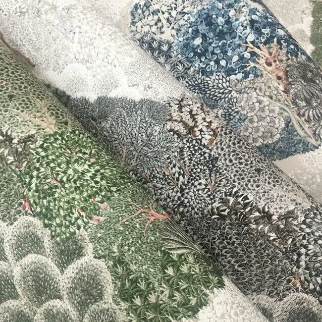York Designer Series Mystic Forest Green & Coral Wallpaper - SKU BO6702