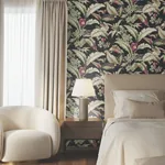York Designer Series Mystic Isle Black Wallpaper - SKU GT4504
