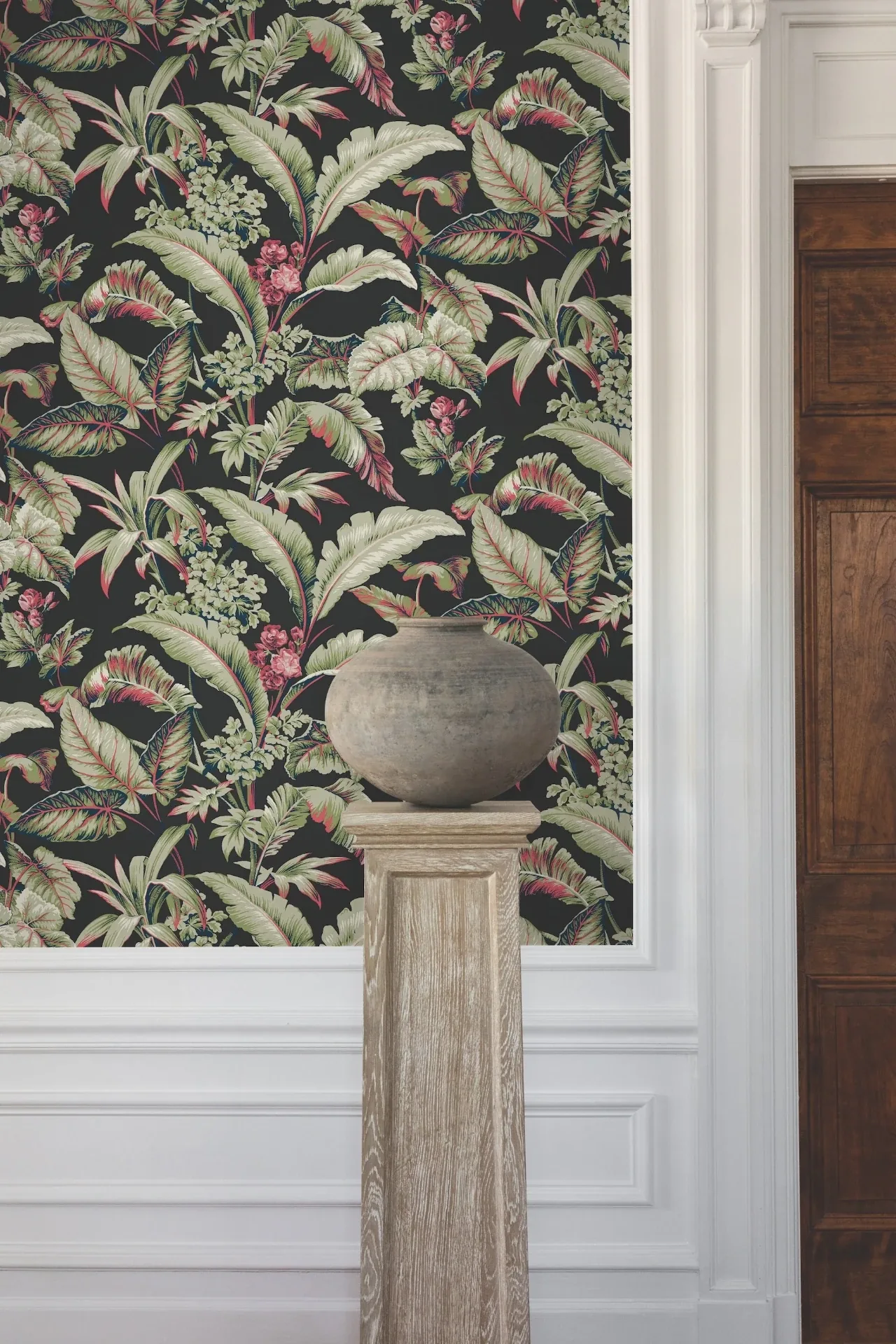 York Designer Series Mystic Isle Black Wallpaper - SKU GT4504