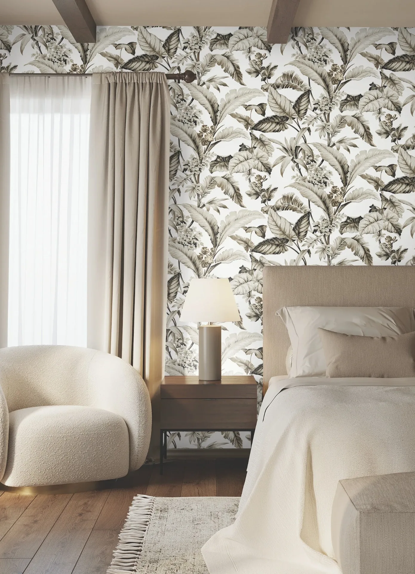 York Designer Series Mystic Isle Neutral Wallpaper - SKU GT4503