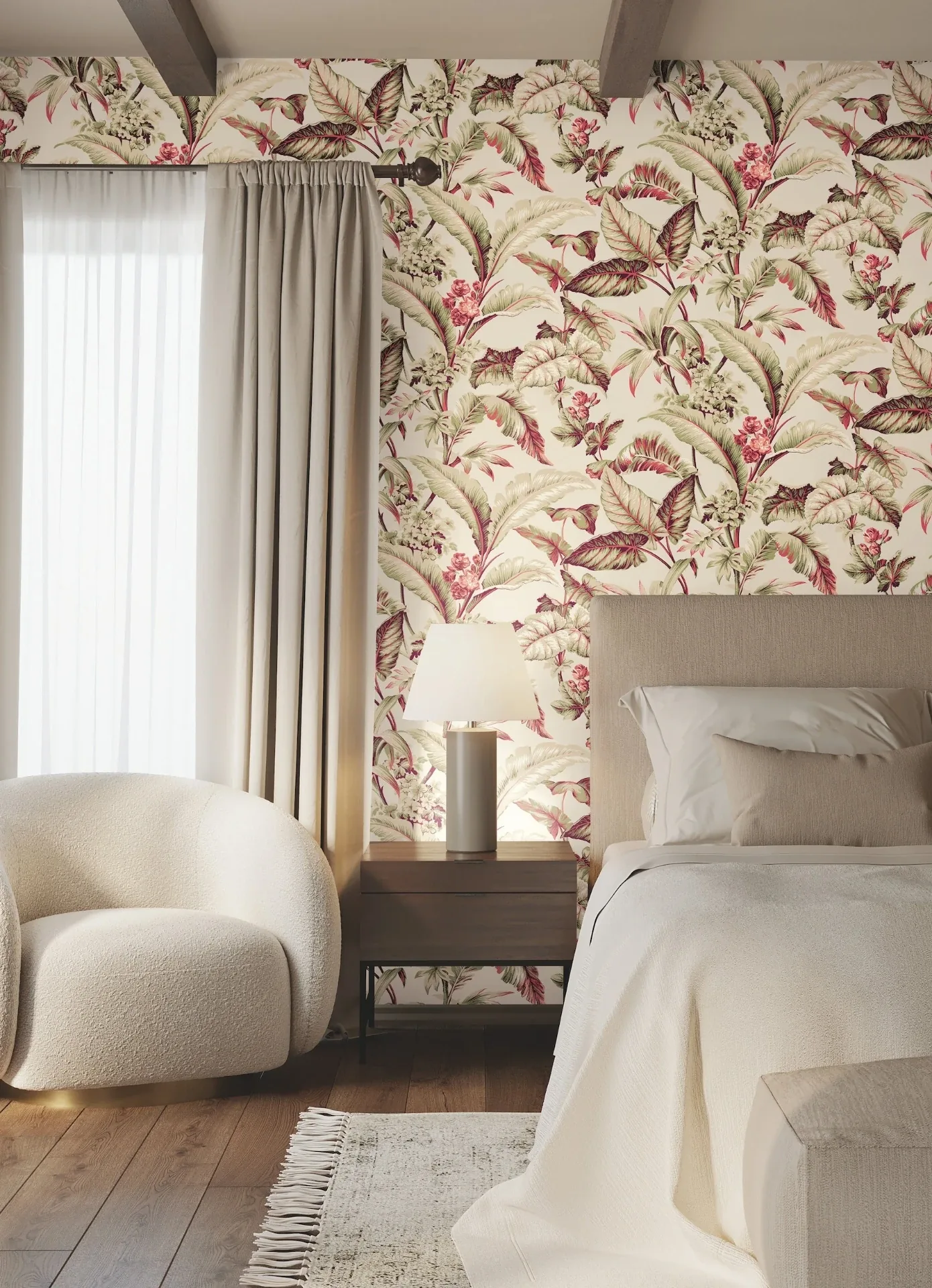 York Designer Series Mystic Isle Taupe Wallpaper - SKU GT4501