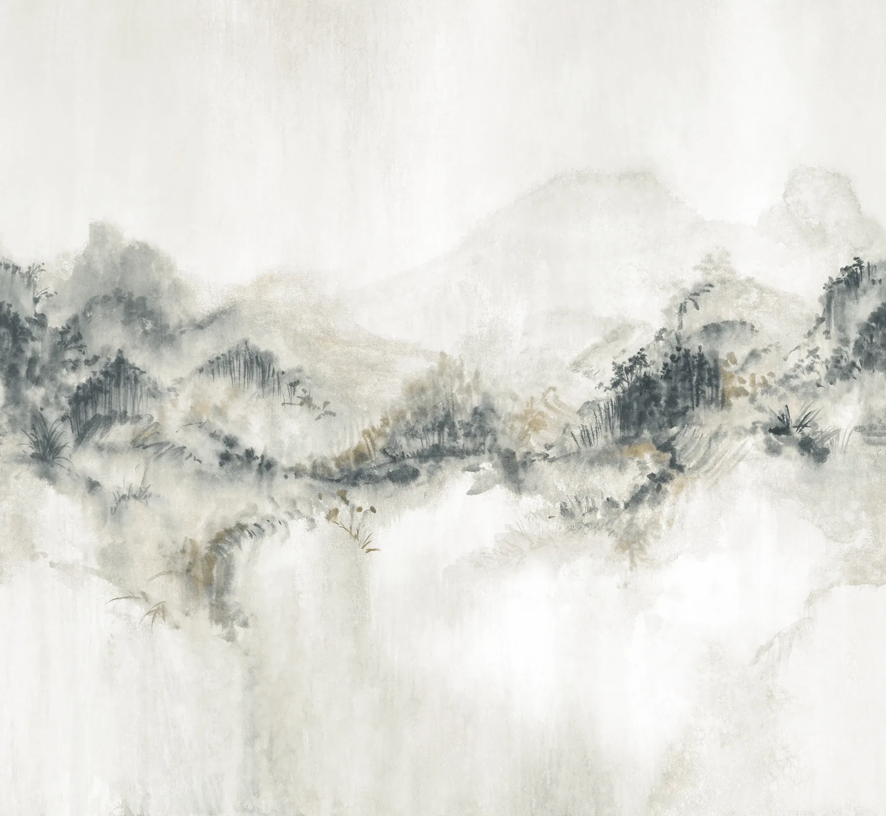 York Designer Series Mystic Overlook Grey Wall Mural - SKU VR1520M