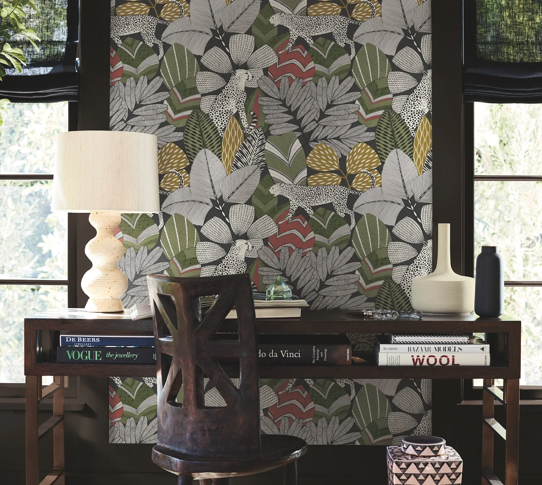 York Designer Series Namiri Black Wallpaper | Wallpaper Twins York Designer Series Namiri Black Wallpaper - SKU AB3112