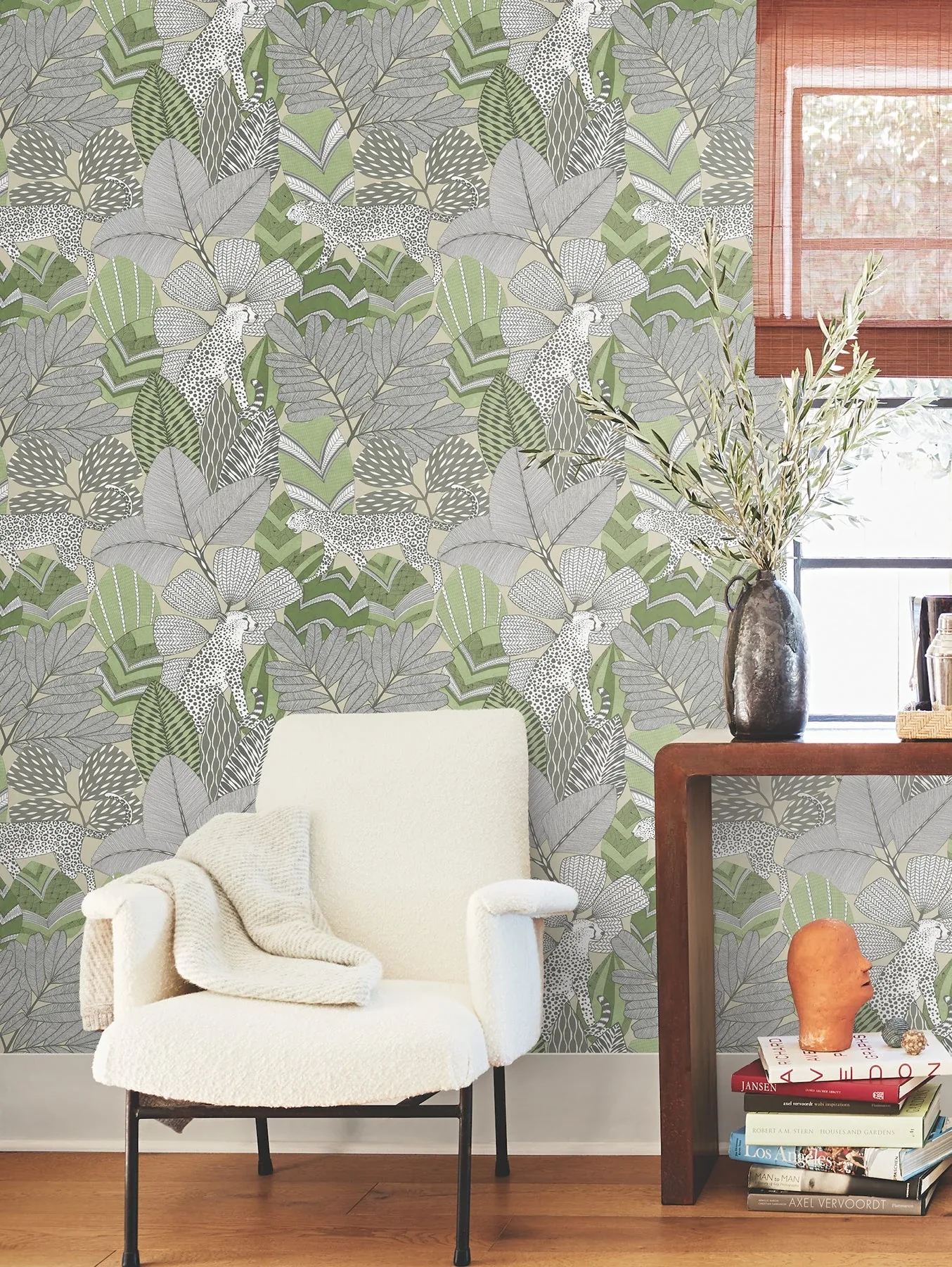 York Designer Series Namiri Green Wallpaper - SKU AB3114
