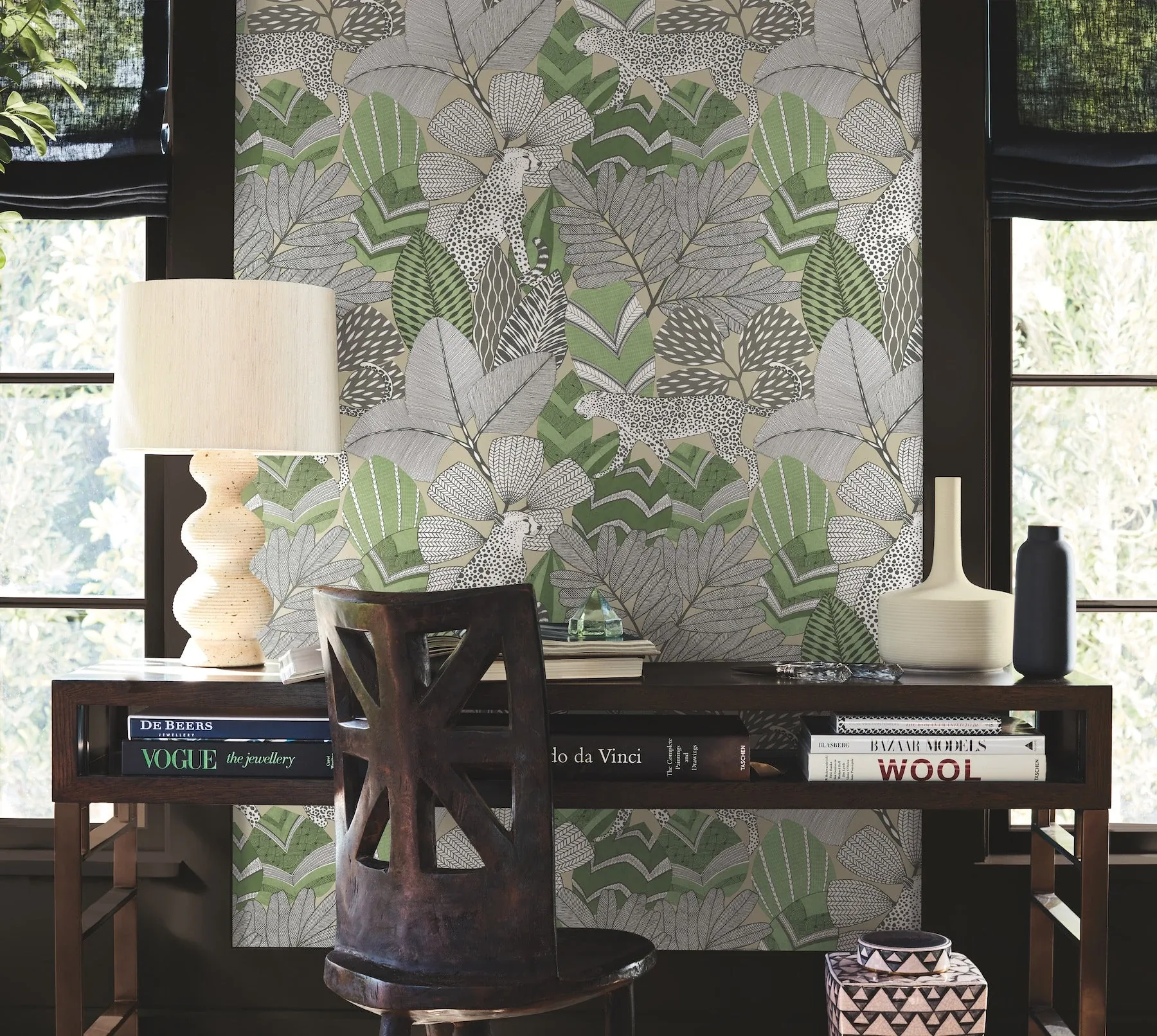 York Designer Series Namiri Green Wallpaper - SKU AB3114