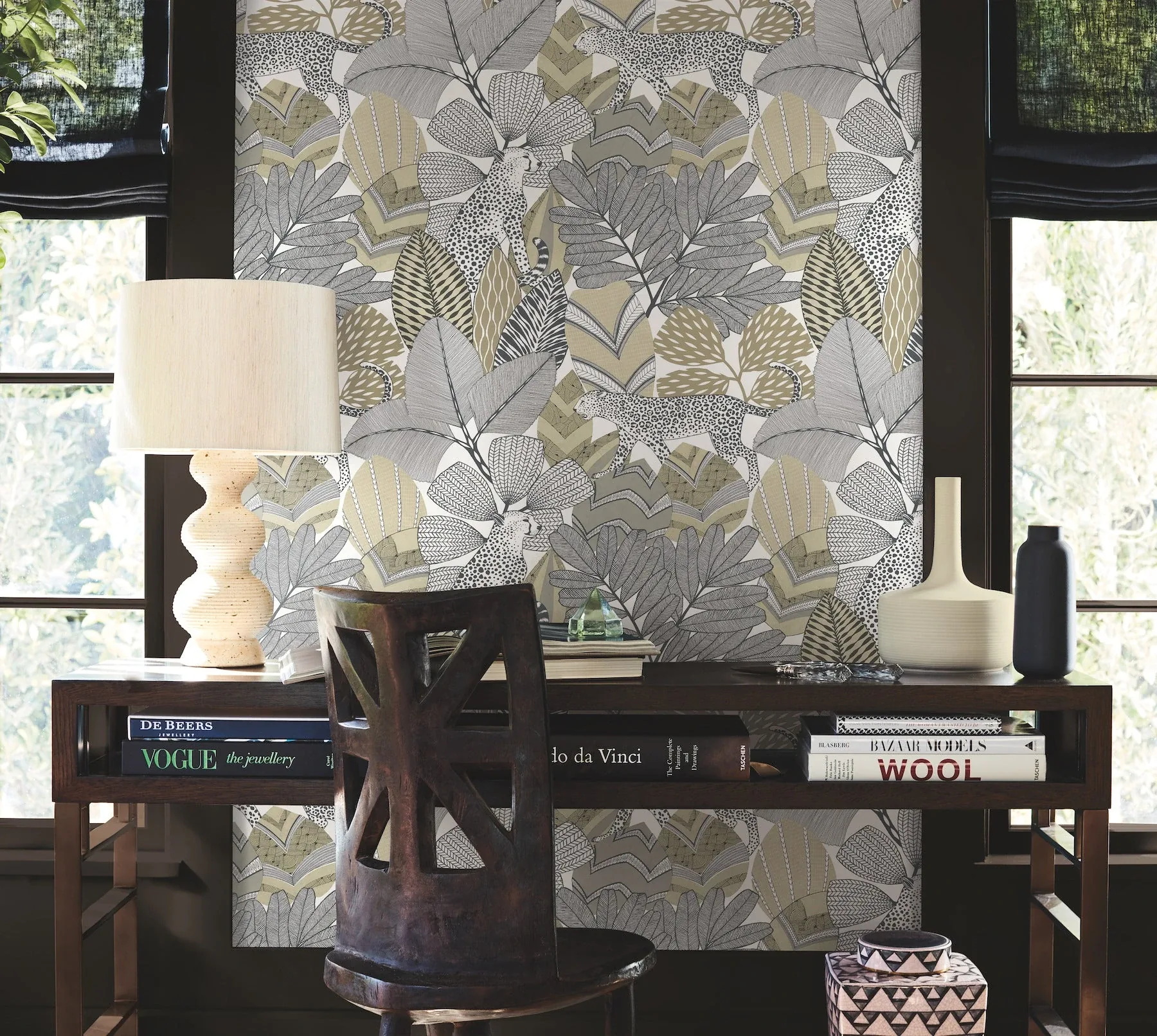 York Designer Series Namiri Neutral Wallpaper | Wallpaper Twins York Designer Series Namiri Neutral Wallpaper - SKU AB3113
