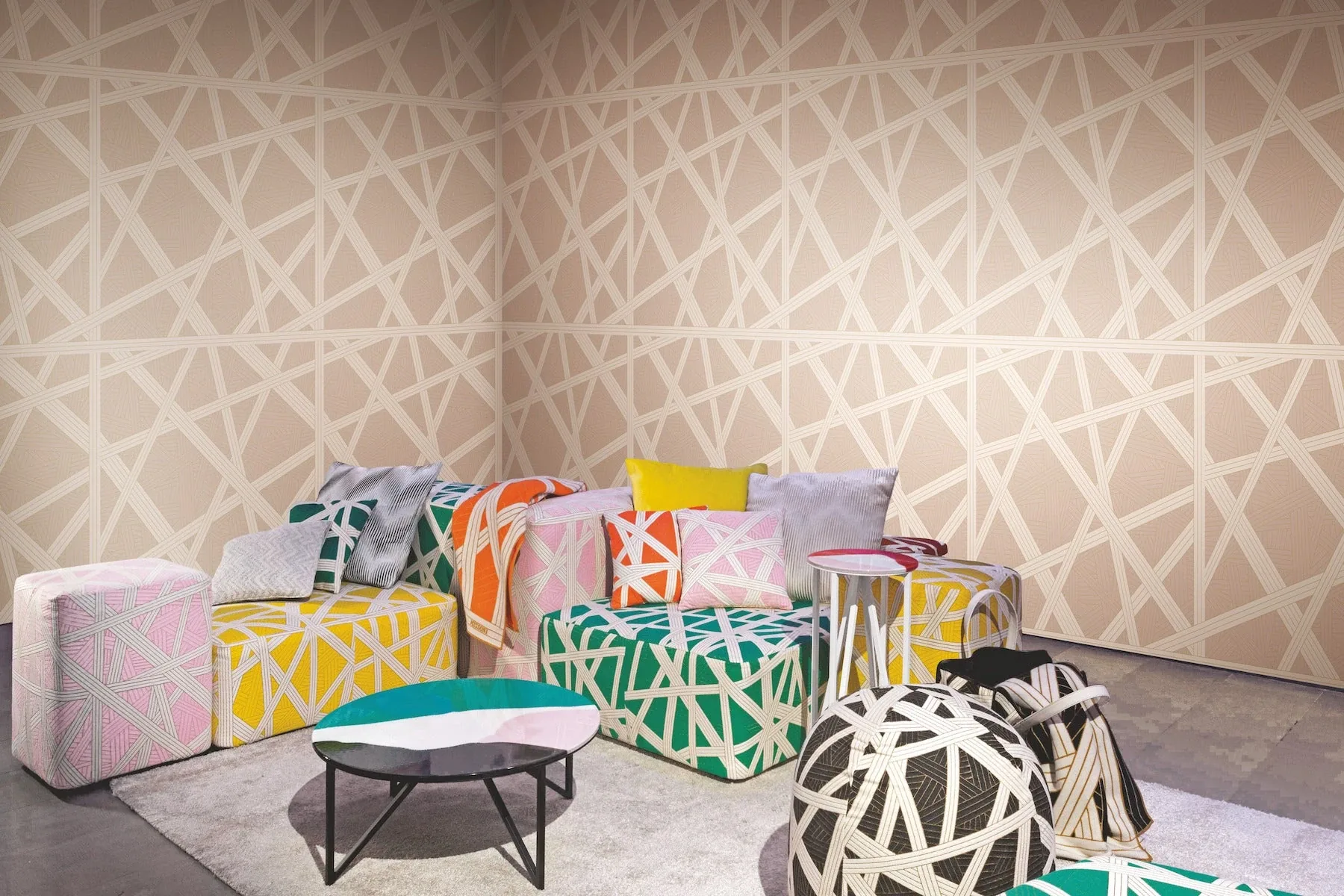 York Designer Series Nastri Warm Neutral Wallpaper | Wallpaper Twins York Designer Series Nastri Warm Neutral Wallpaper - SKU MI10561
