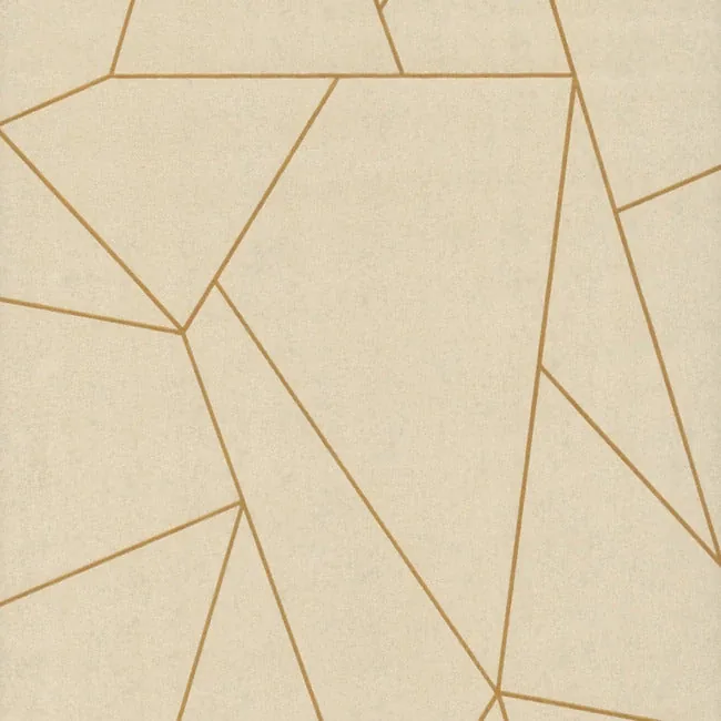 NW3500 | Nazca Almond & Gold Wallpaper