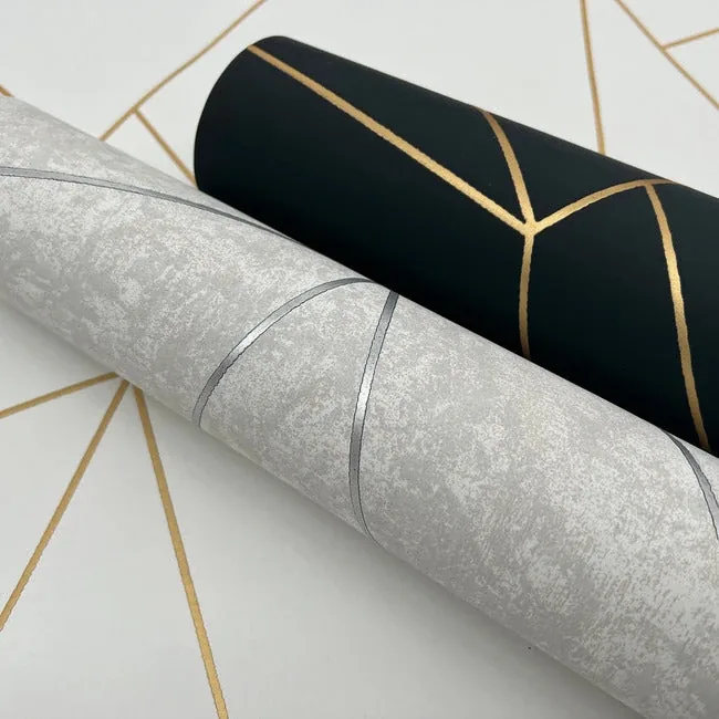 York Designer Series Nazca Black & Gold Wallpaper | Wallpaper Twins York Designer Series Nazca Black & Gold Wallpaper - SKU MD7181