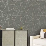 York Designer Series Nazca Dark Grey & Gold Wallpaper | Wallpaper Twins York Designer Series Nazca Dark Grey & Gold Wallpaper - SKU NW3502