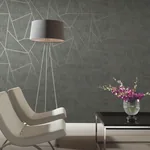 York Designer Series Nazca Dark Grey & Gold Wallpaper | Wallpaper Twins York Designer Series Nazca Dark Grey & Gold Wallpaper - SKU NW3502