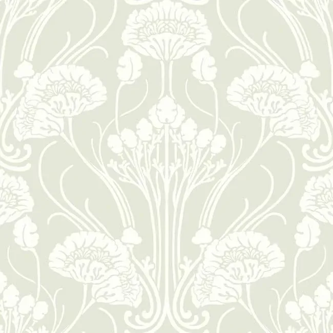 York Designer Series Nouveau Damask Beige Wallpaper - SKU CA1568