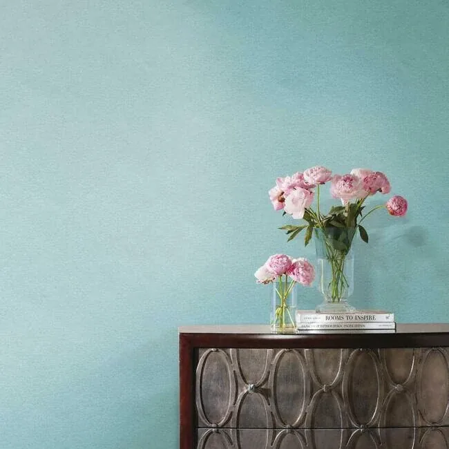 York Designer Series Oasis Turquoise Wallpaper - SKU CX1343
