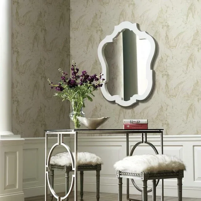York Designer Series Oil & Marble Blush Metallic Wallpaper - SKU Y6231204