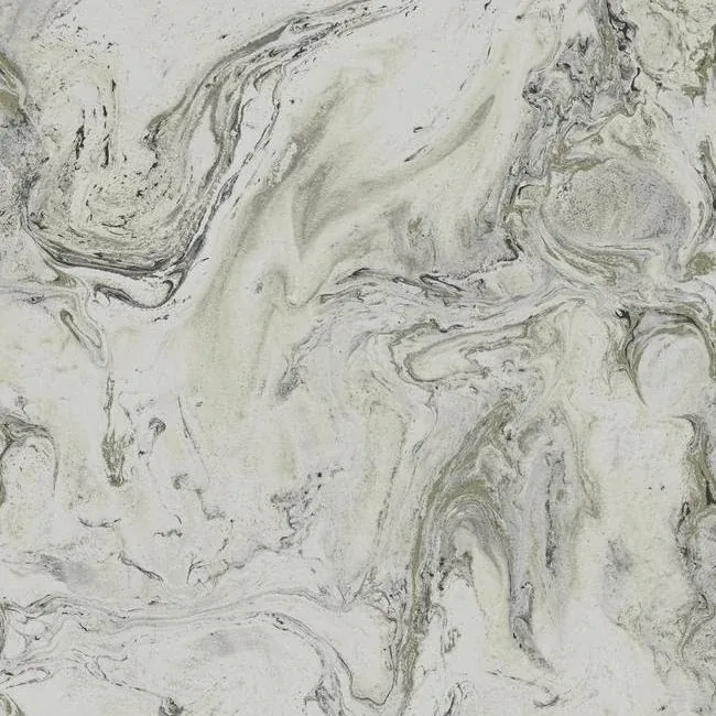 Y6231203 | Oil & Marble Grey Metallic Wallpaper