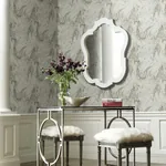 York Designer Series Oil & Marble Grey Metallic Wallpaper - SKU Y6231203