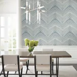 York Designer Series Onyx Strata Mist Blue Peel & Stick Wallpaper | Wallpaper Twins York Designer Series Onyx Strata Mist Blue Peel & Stick Wallpaper - SKU PSW1421RL