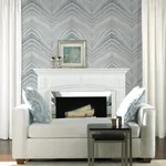York Designer Series Onyx Strata Mist Blue Peel & Stick Wallpaper | Wallpaper Twins York Designer Series Onyx Strata Mist Blue Peel & Stick Wallpaper - SKU PSW1421RL