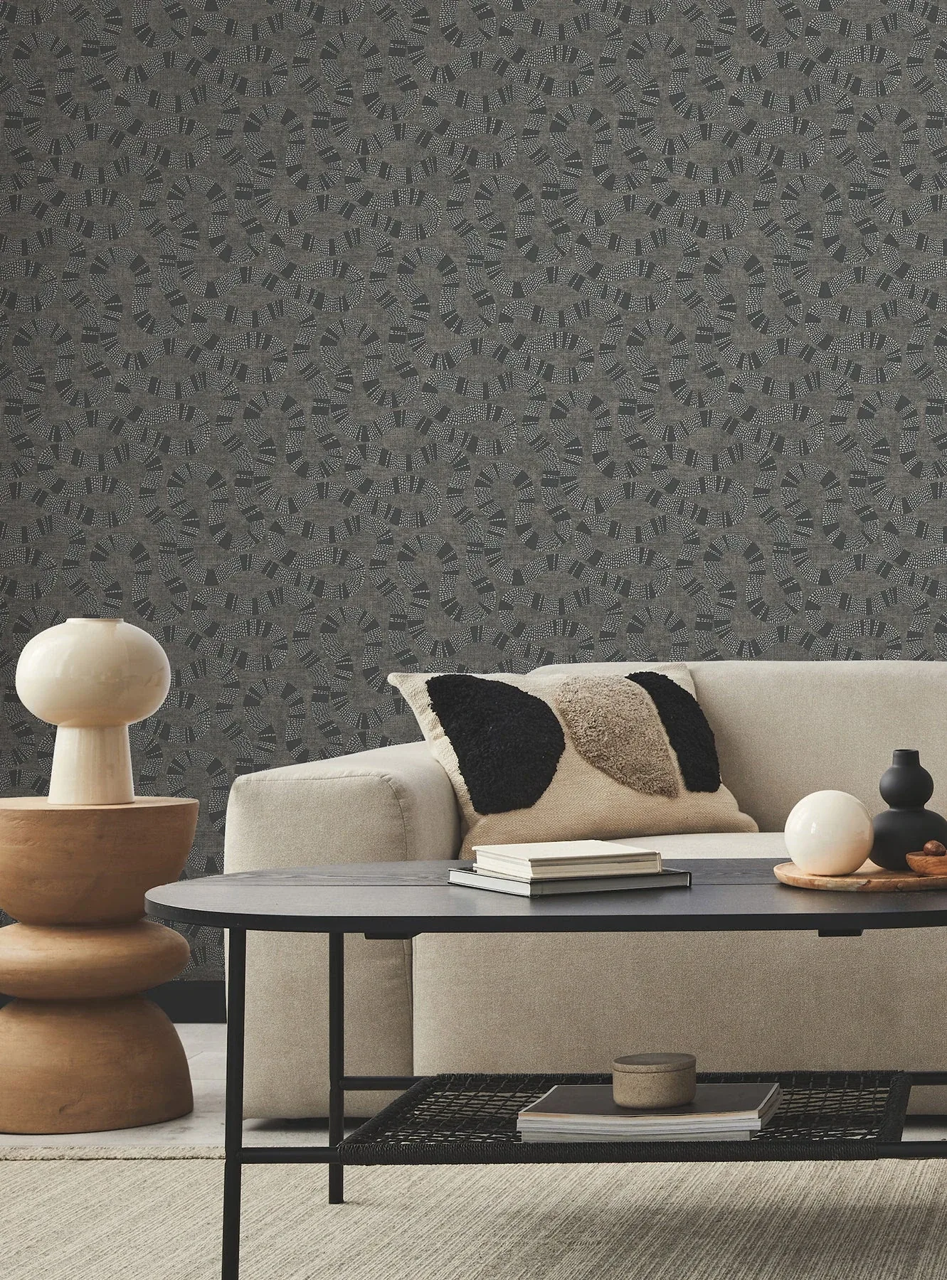 York Designer Series Ophidia Black Wallpaper - SKU AB3004