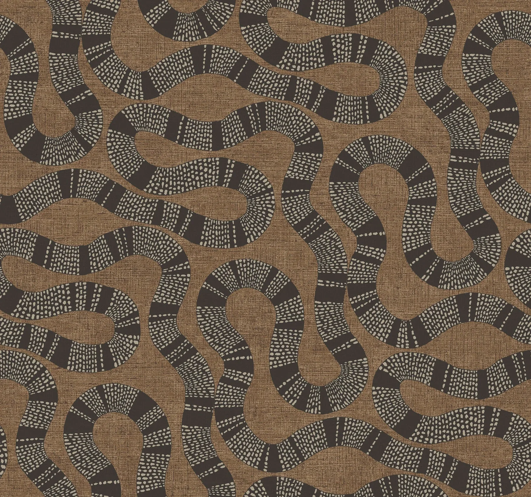 AB3001 | Ophidia Brown Wallpaper