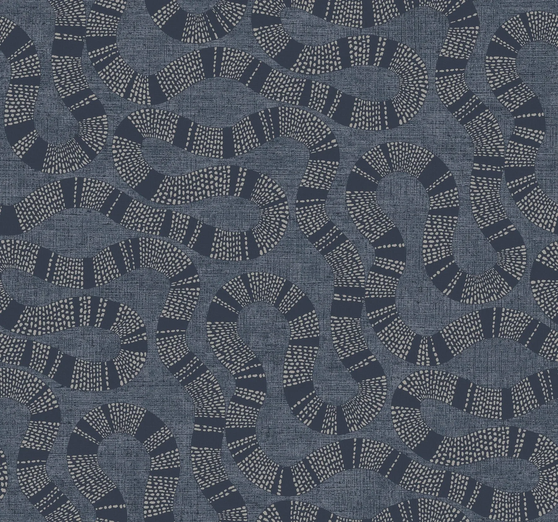 AB3002 | Ophidia Navy Wallpaper